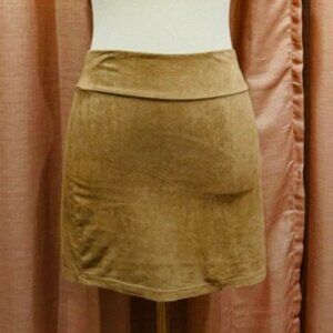 Faux Suede Skirt